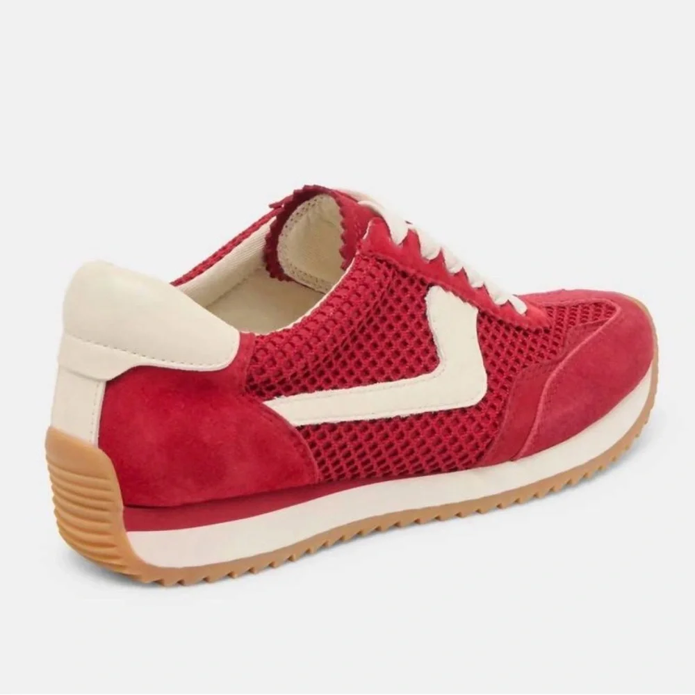 Dolce Vita Scarlet and Ivory Sneakers - Picture 2 of 7